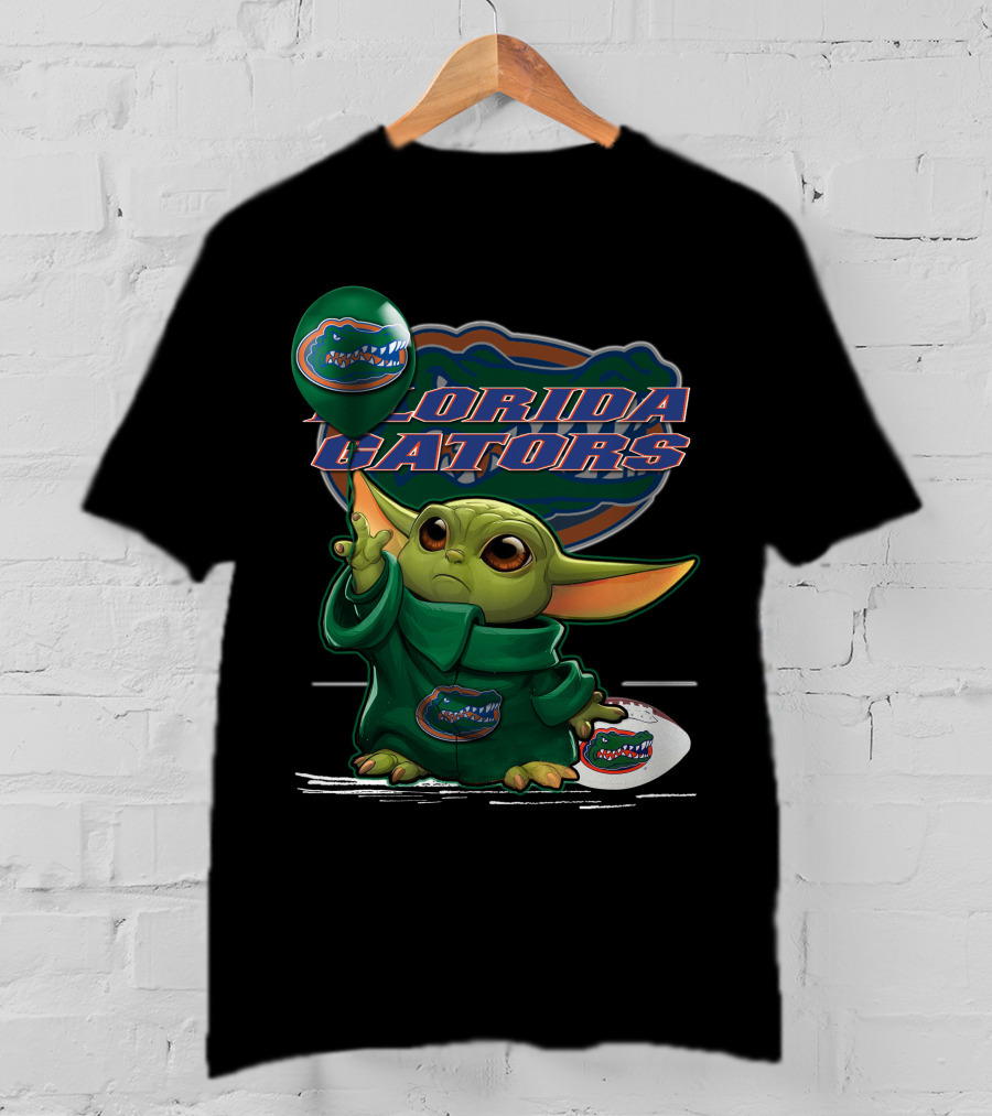 Yoda Florida Gators Balloon And Helmet T-Shirt