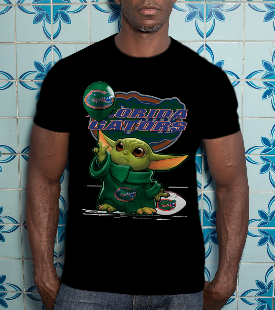 Yoda Florida Gators Balloon And Helmet T-Shirt