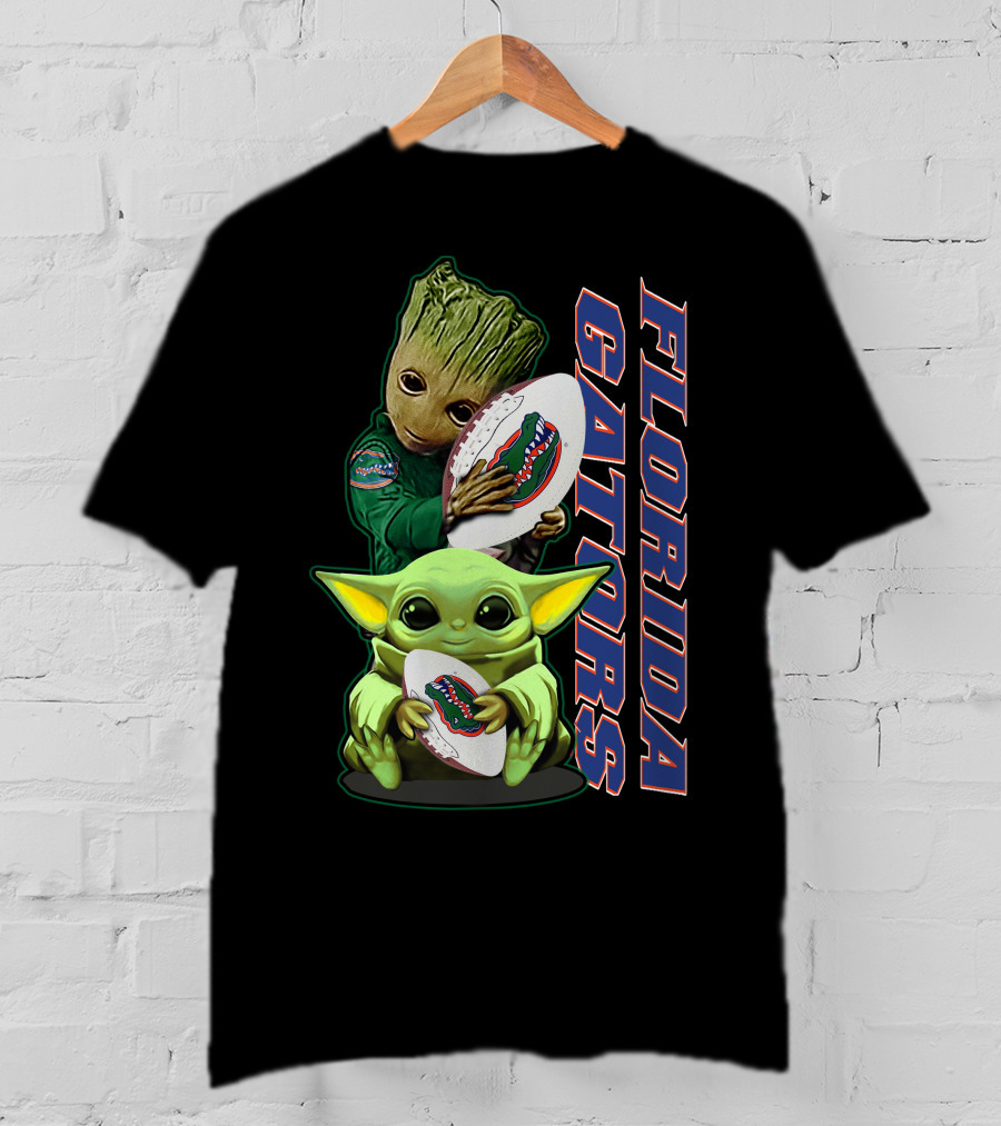 Florida Gators Grzd Yoda Groot Football T-Shirt