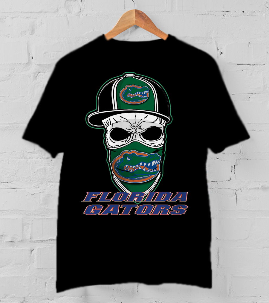 Florida Gators Skull Mask Hat T-Shirt