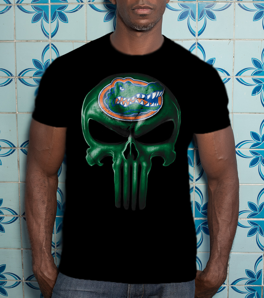 Florida Gators Skull Logo Hybrid T-Shirt