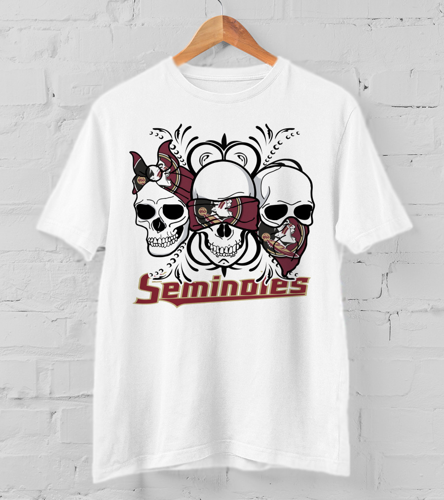 Seminoles 3 Skull Florida State T-Shirt