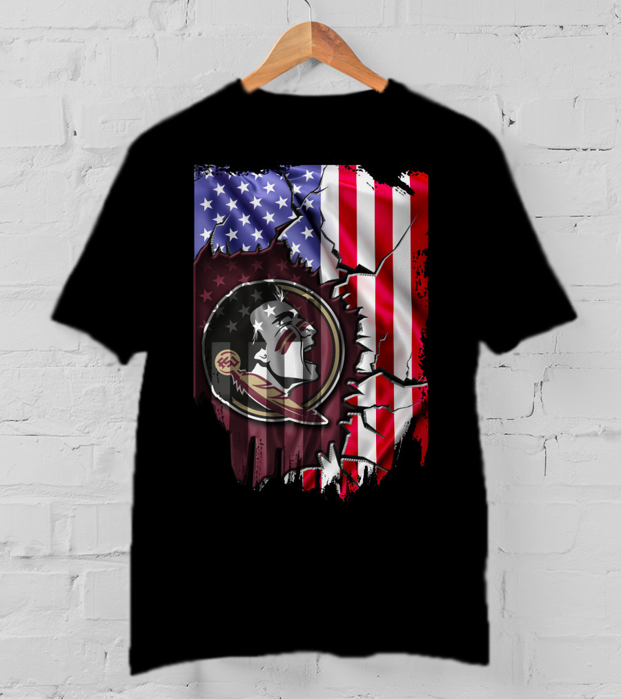 Florida State Seminoles American Flag Elements T-Shirt
