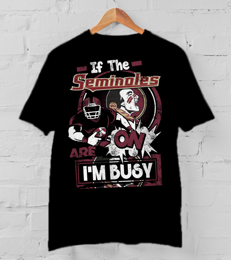 If The Seminoles Are On I'm Busy T-Shirt