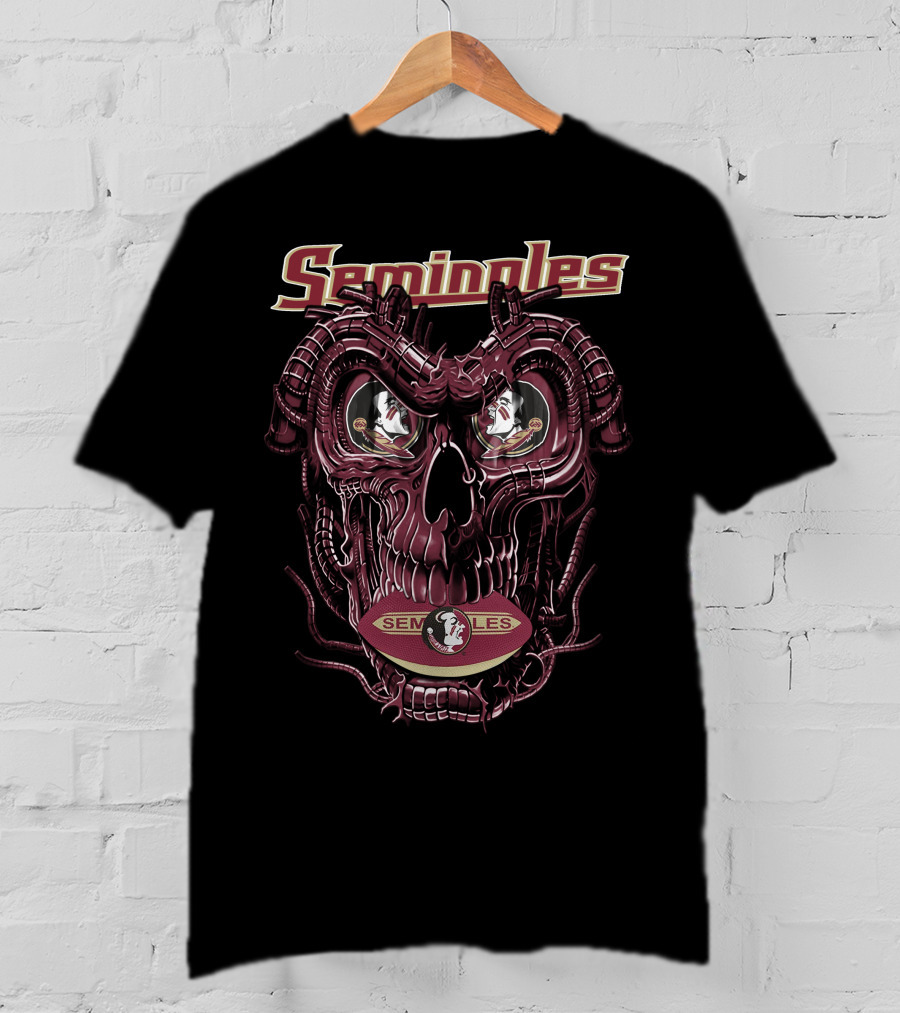 Seminoles Dragonskull Florida State Seminoles Football T-Shirt