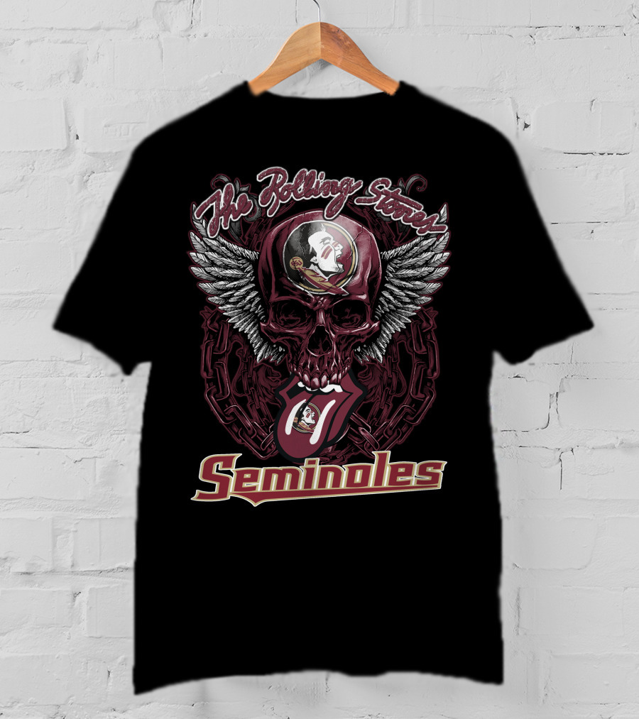 The Rolling Stones Florida State Seminoles Skull Wings T-Shirt