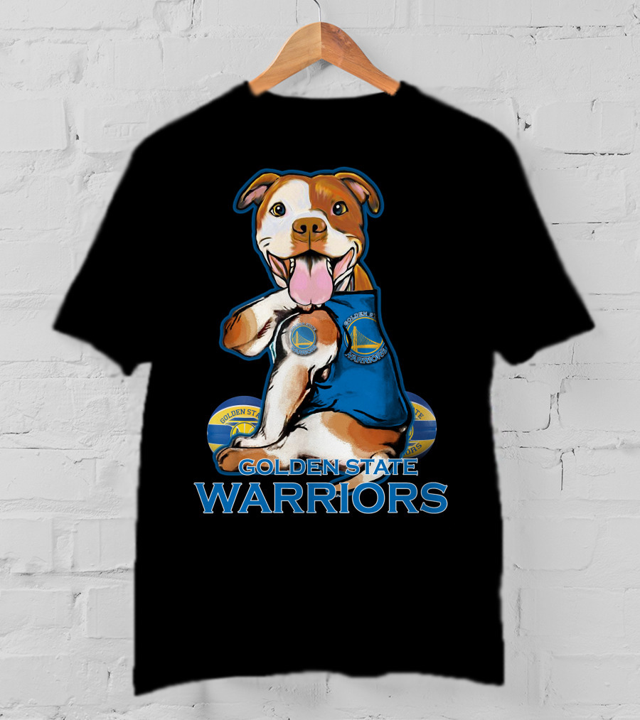 Golden State Warriors Pitbull Basketball Fan T-Shirt