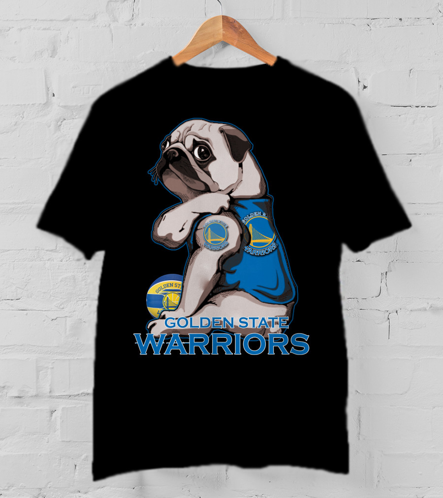 Pug Golden State Warriors Basketball Team Fan T-Shirt