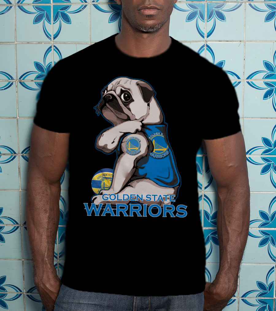 Pug Golden State Warriors Basketball Team Fan T-Shirt