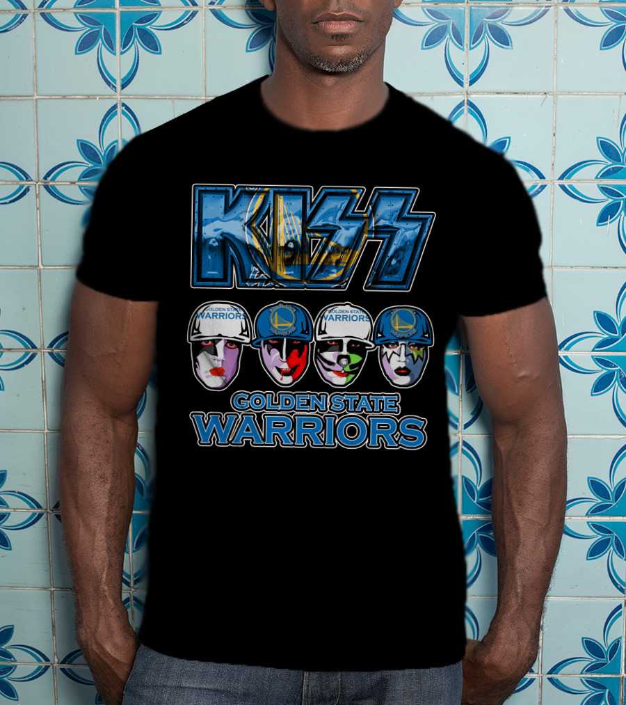 Kiss Golden State Warriors Tribute Faces T-Shirt