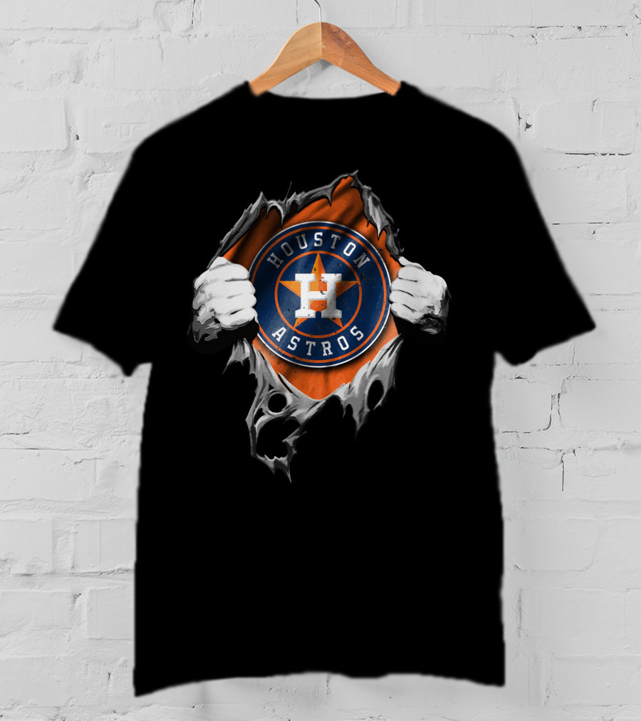 Torn H Logo Houston Astros T-Shirt