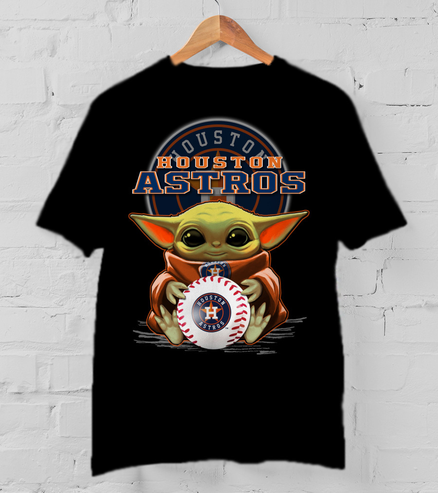 Houston Astros Yoda Baseball Fan T-Shirt