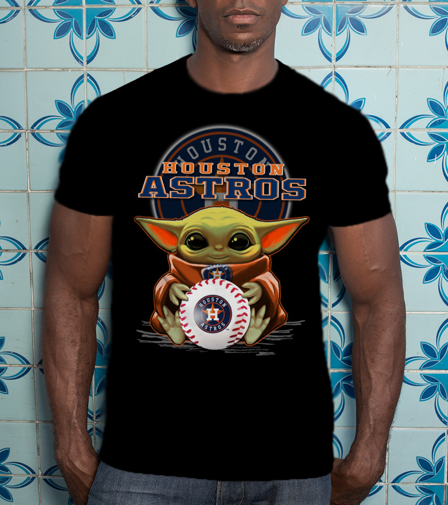 Houston Astros Yoda Baseball Fan T-Shirt