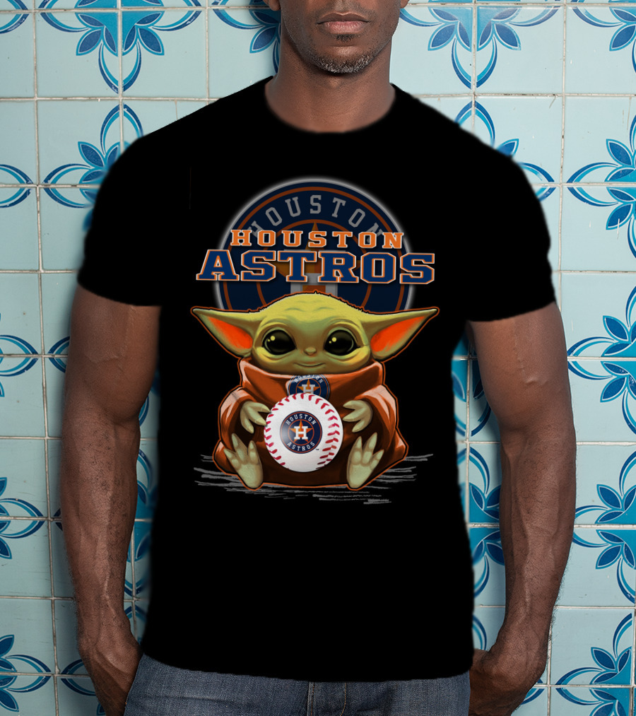 Houston Astros Yoda Baseball Team T-Shirt