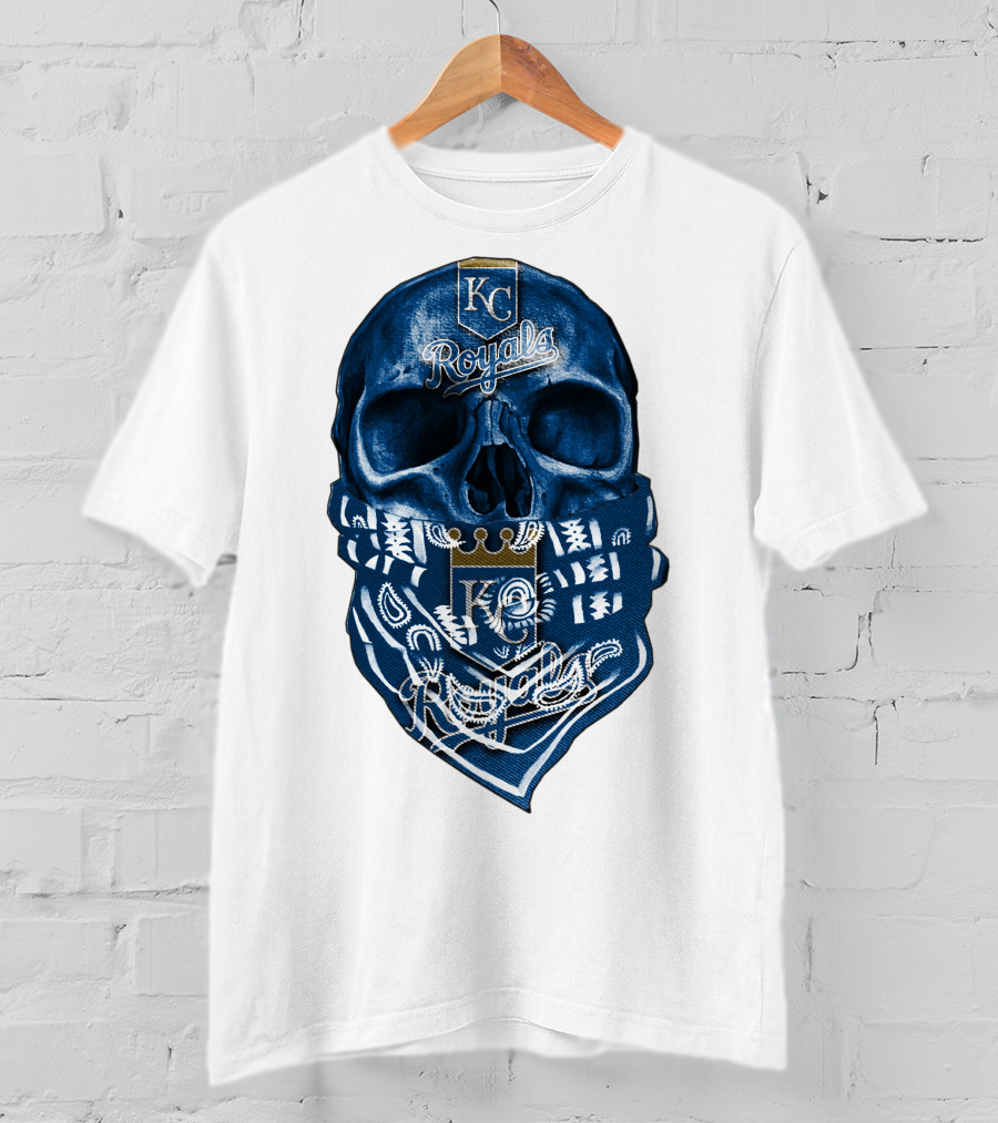 KC Royals Skull Bandana T-Shirt