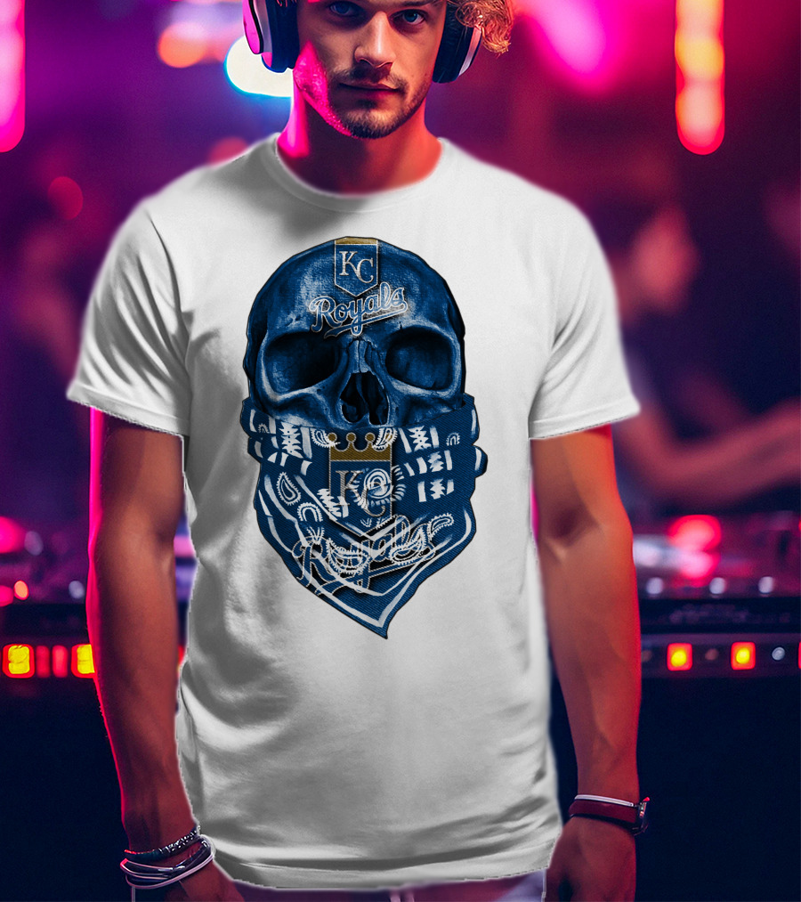 KC Royals Skull Bandana T-Shirt