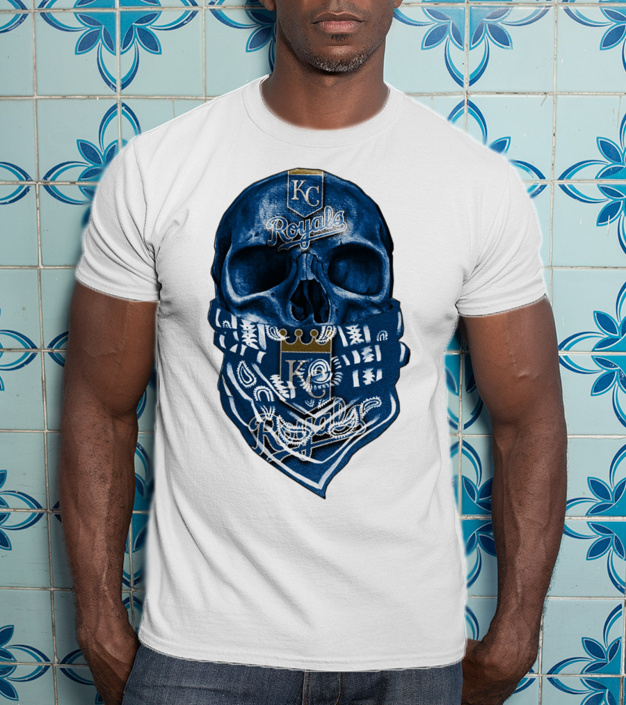 KC Royals Skull Bandana T-Shirt