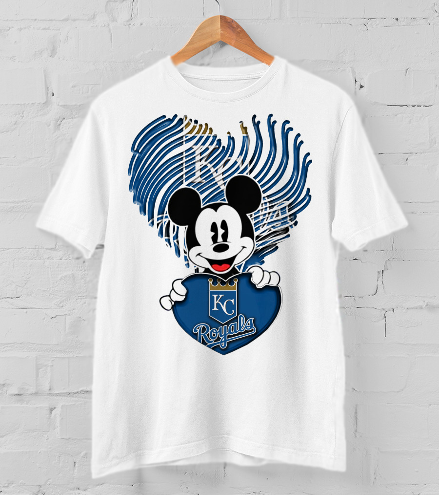 KC Royals Mickey Baseball T-Shirt
