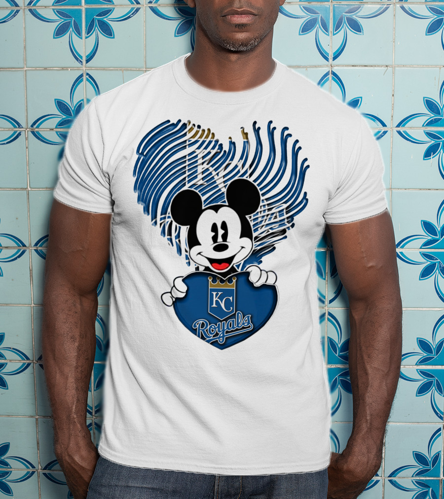 KC Royals Mickey Baseball T-Shirt