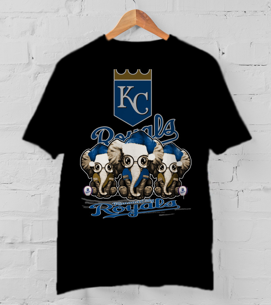 Kansas City Royals Christmas Elephants KC Royals T-Shirt