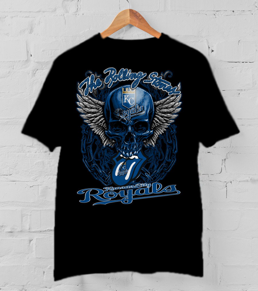 The Rolling Stones Kc Royals Skull Wings T-Shirt