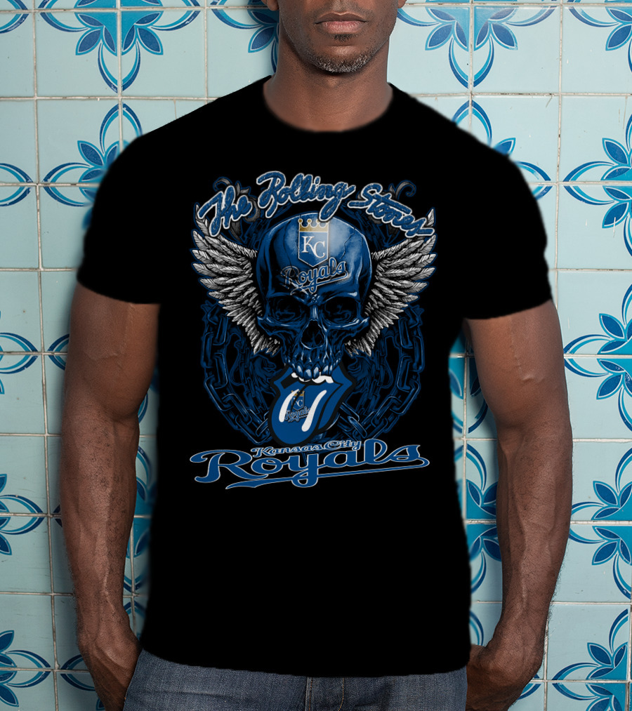 The Rolling Stones Kc Royals Skull Wings T-Shirt
