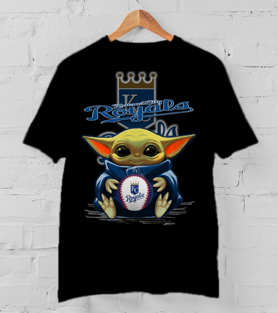 Kansas City Royals Yoda Baseball Fan T-Shirt