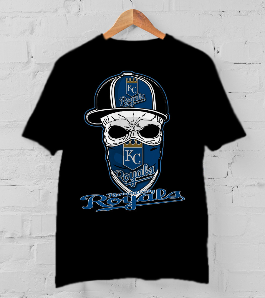 Kansas City Royals Skull Hat Logo Royals T-Shirt