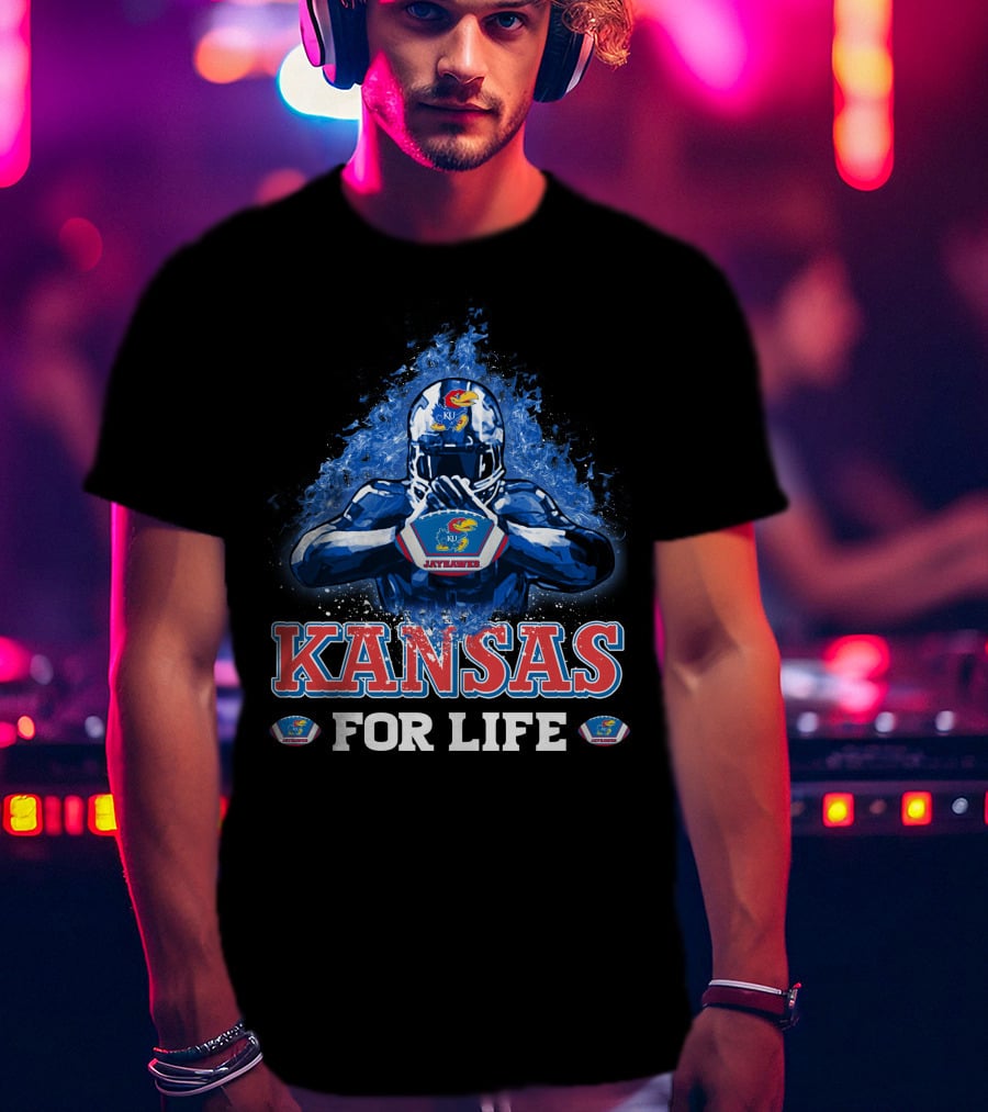 Kansas Jayhawks Football For Life T-Shirt