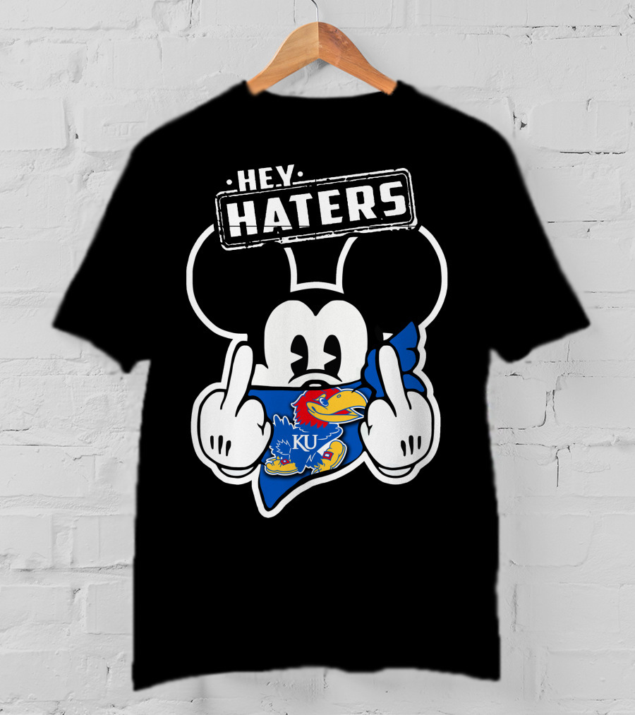 Hey Haters KU Kansas Jayhawks Mick T-Shirt