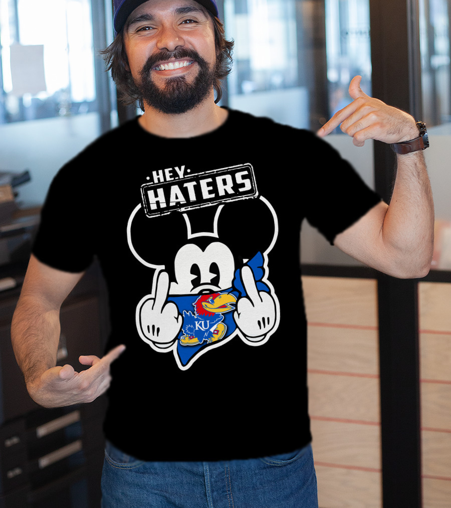 Hey Haters KU Kansas Jayhawks Mick T-Shirt