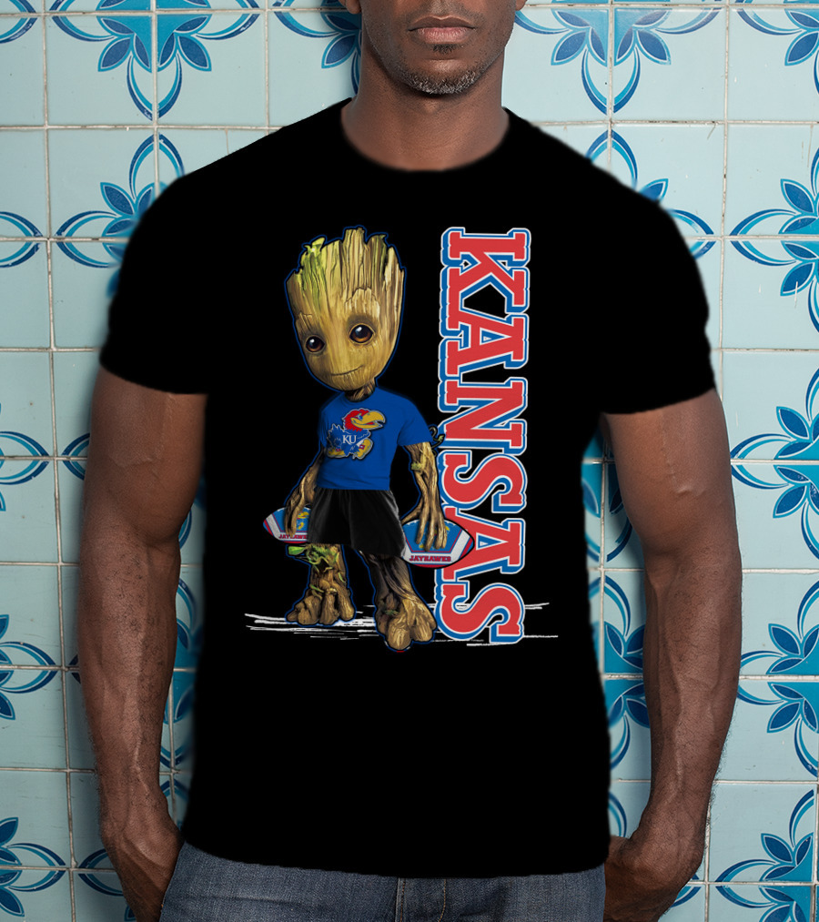 Groot Kansas Jayhawks KU Jayhawk Fan T-Shirt