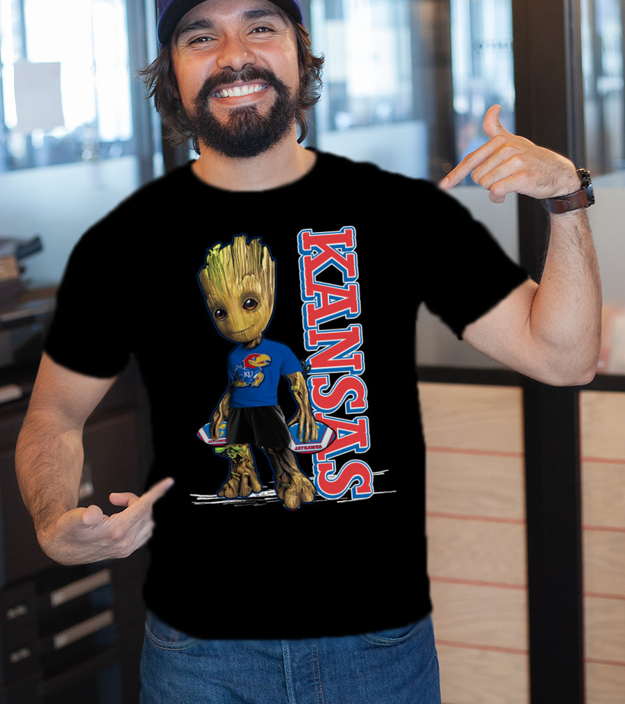 Groot Kansas Jayhawks KU Jayhawk Fan T-Shirt