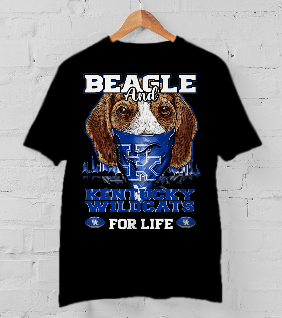 Beagle And Kentucky Wildcats For Life T-Shirt