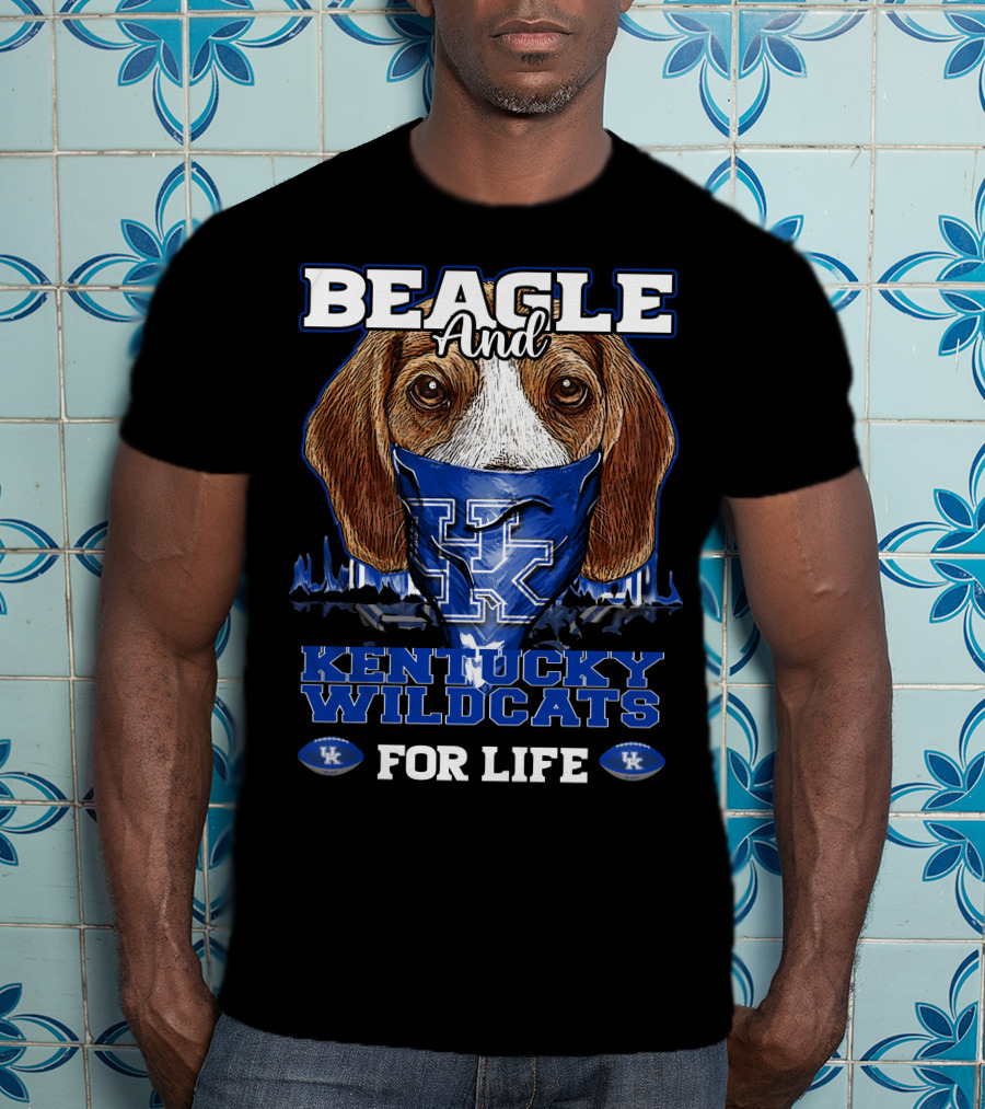 Beagle And Kentucky Wildcats For Life T-Shirt