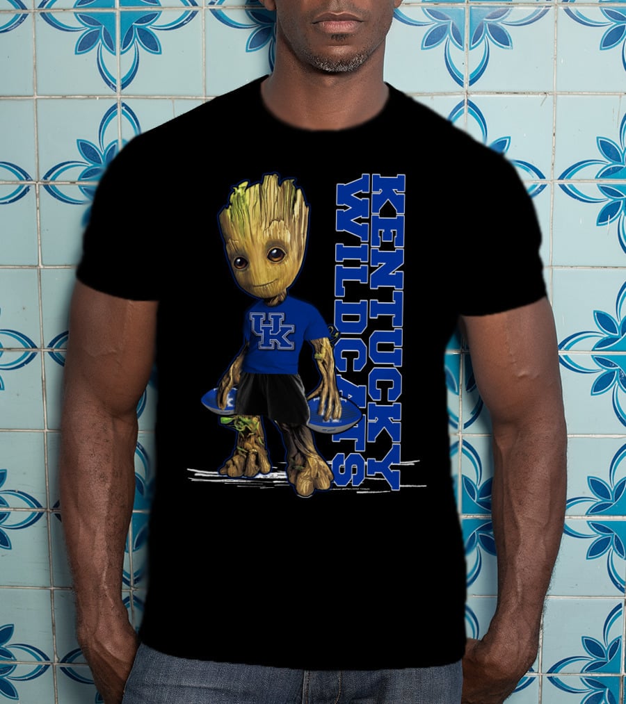 Groot Kentucky Wildcats UK Basketball Crossover T-Shirt