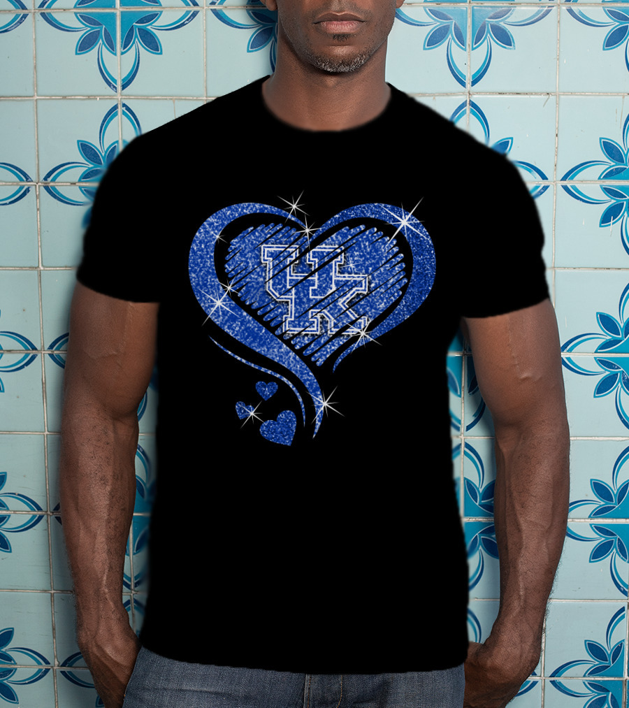 Heart Sparkle UK Kentucky Wildcats T-Shirt