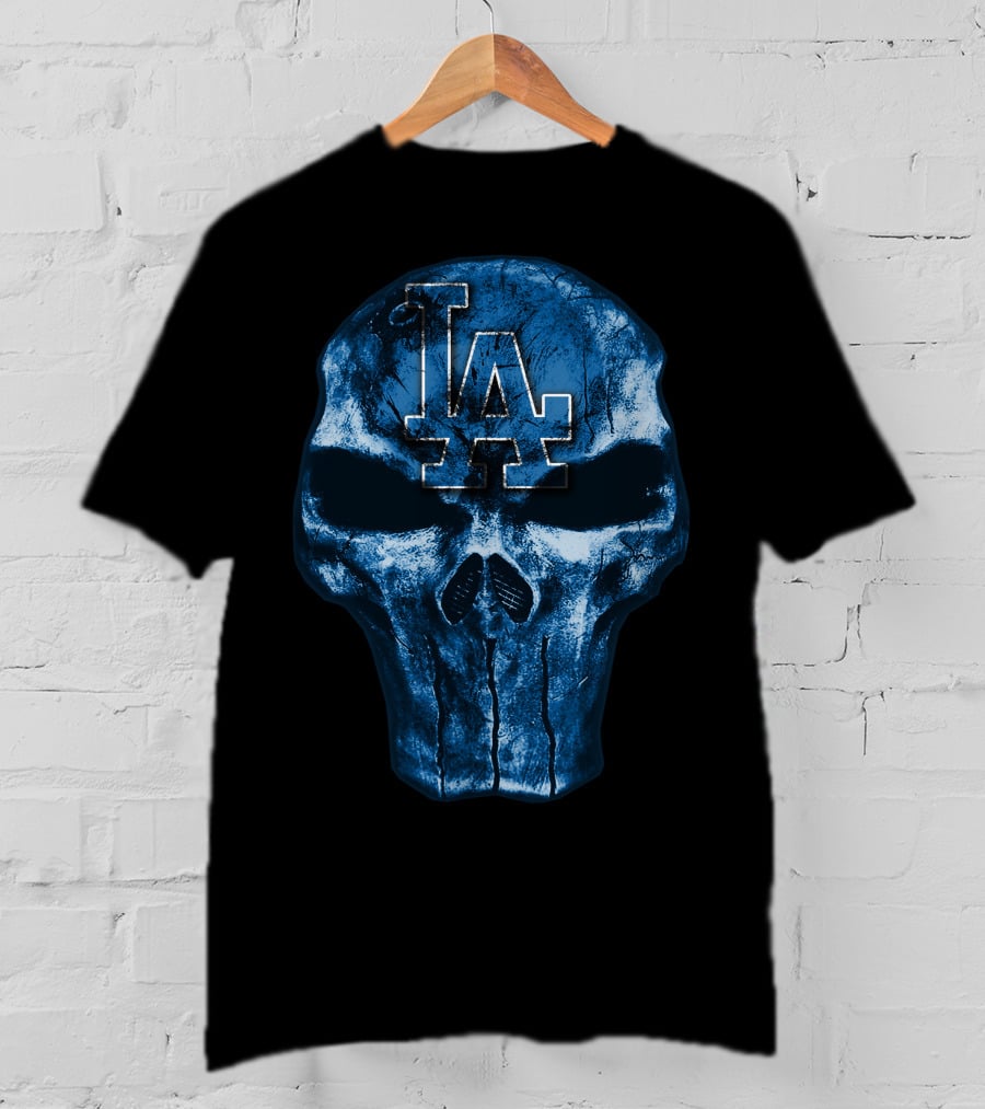 LA Skull Los Angeles Dodgers T-Shirt