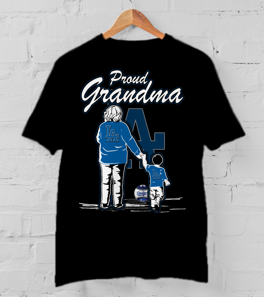 Proud Grandma LA Dodgers Fan With Child Team Spirit T-Shirt