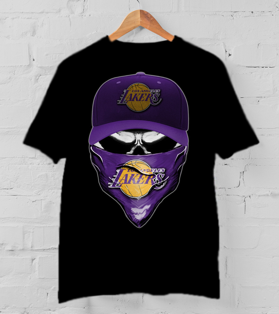 Los Angeles Lakers Skull Cap Bandana T-Shirt