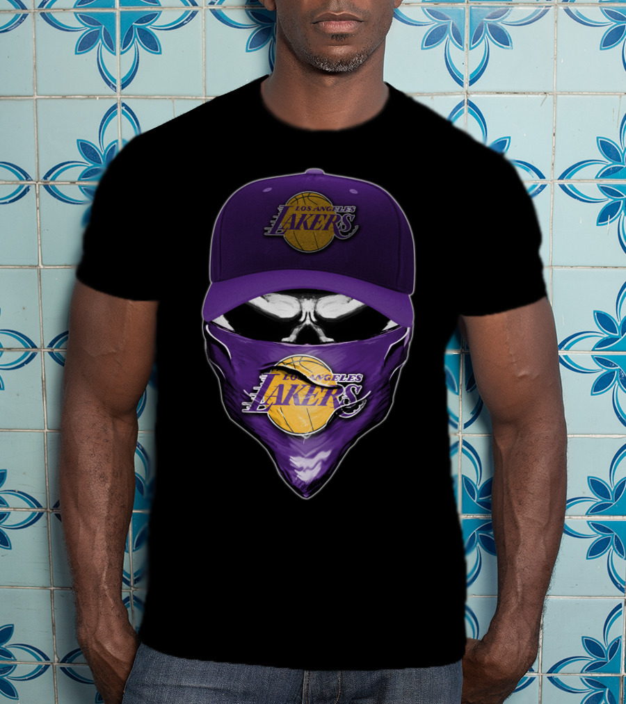 Los Angeles Lakers Skull Cap Bandana T-Shirt