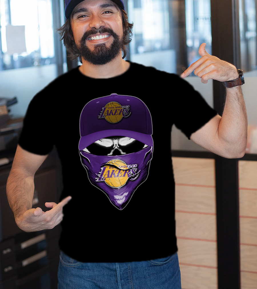 Los Angeles Lakers Skull Cap Bandana T-Shirt
