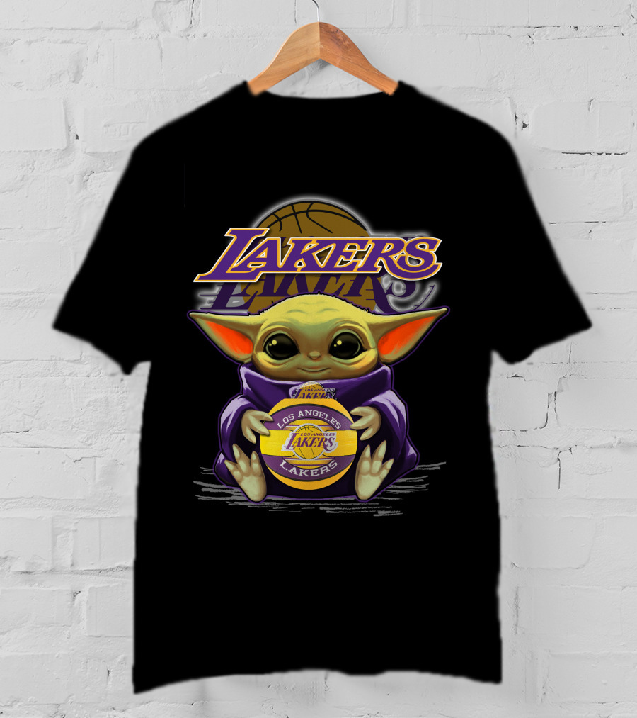 Los Angeles Lakers Yoda Crossover Basketball Fan T-Shirt