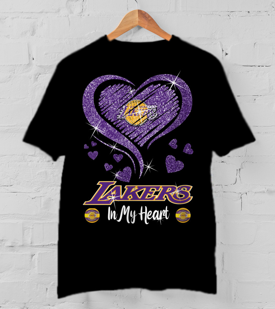 Lakers In My Heart Los Angeles Lakers T-Shirt