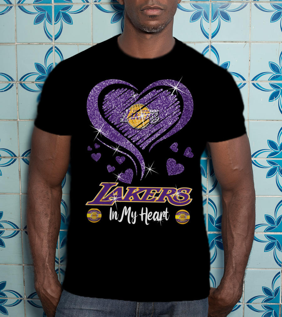 Lakers In My Heart Los Angeles Lakers T-Shirt