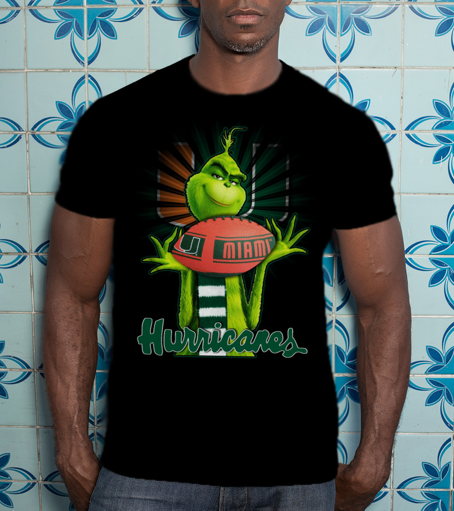 Grinch U Miami Hurricanes Football T-Shirt