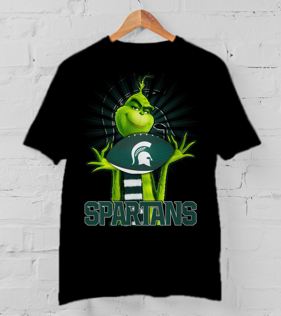 Grinch Spartans Football Michigan State T-Shirt