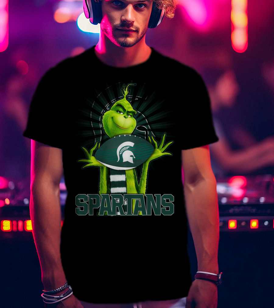 Grinch Spartans Football Michigan State T-Shirt