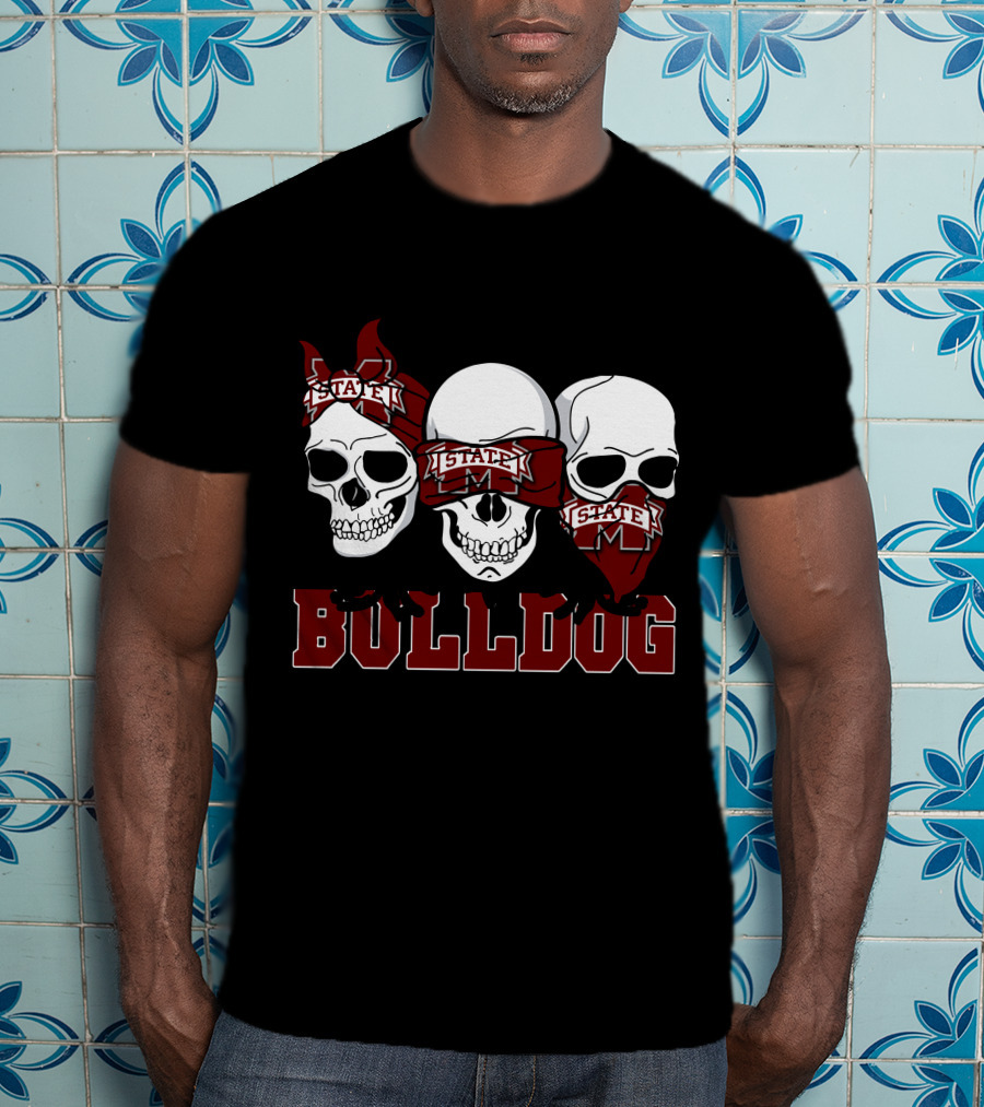 State Skull Bulldog Trio T-Shirt
