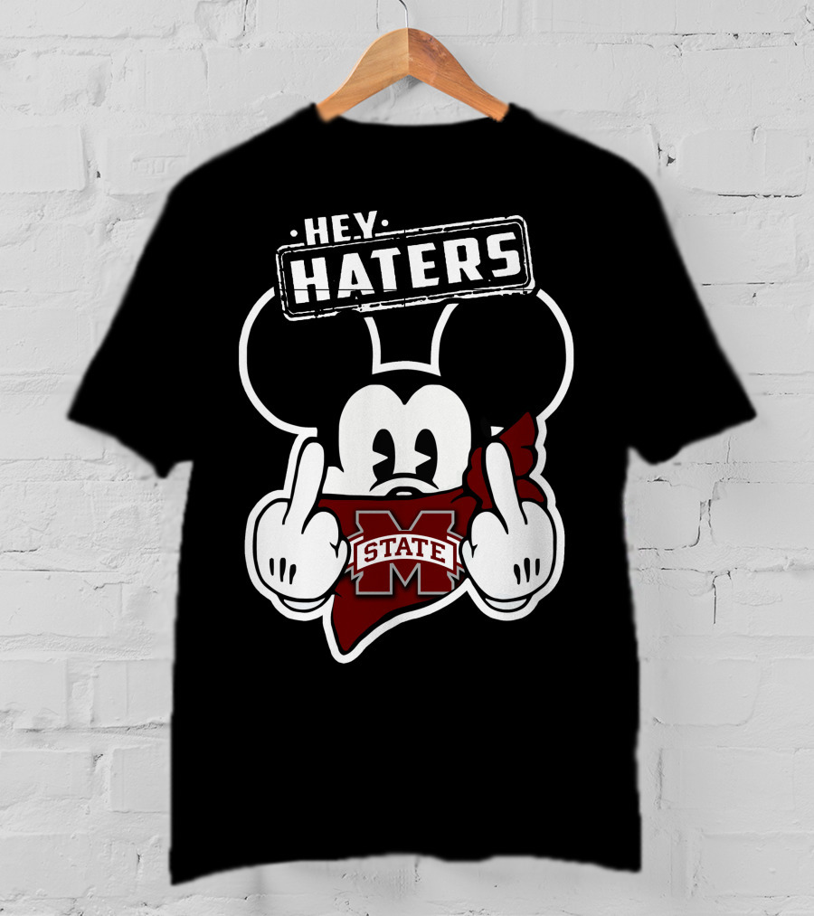 Hey Haters Mick Mississippi State Bulldogs T-Shirt